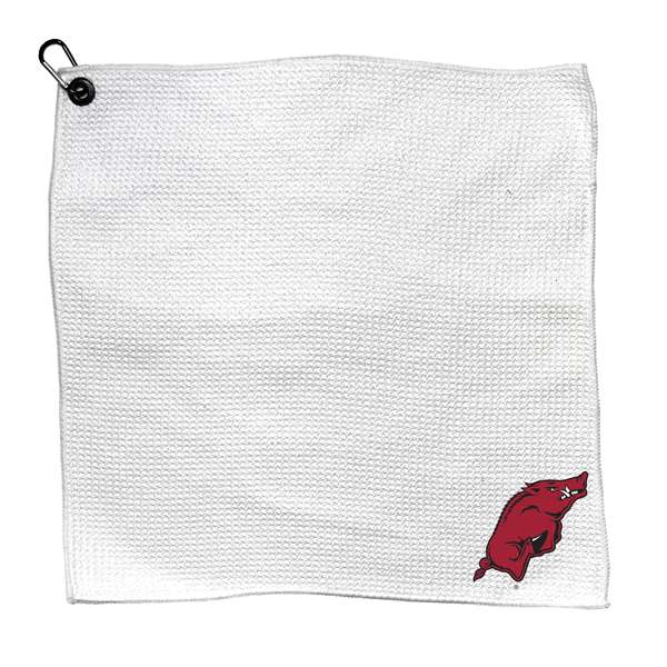 Arkansas Razorbacks Microfiber Towel - 15" x 15" (White) 