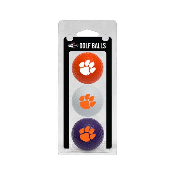 Clemson University Tigers Golf 3 Ball Pack 20605   