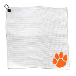 Clemson Tigers Microfiber Towel - 15" x 15" (White) 