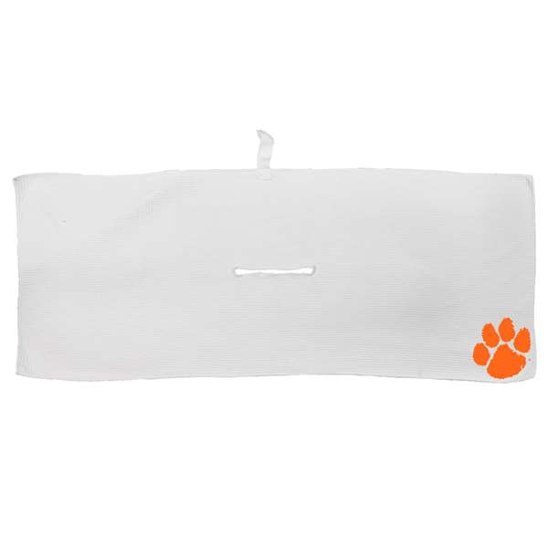 Clemson Tigers Microfiber Towel - 16" x 40" (White) 