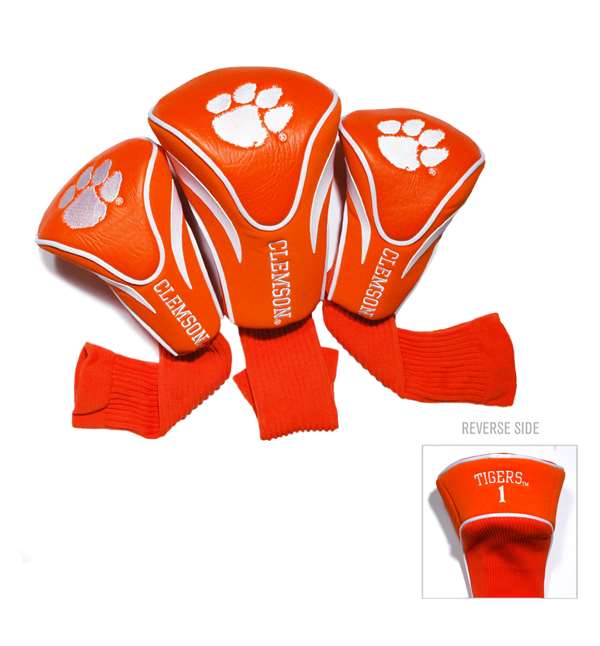 Clemson University Tigers Golf 3 Pack Contour Headcover 20694   