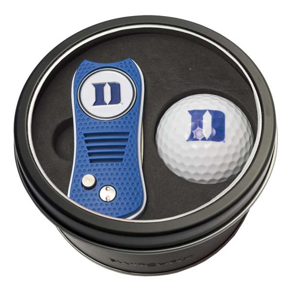 Duke University Blue Demons Golf Tin Set - Switchblade, Golf Ball