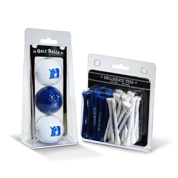 Duke Blue Devils  3 Golf Balls And 50 Golf Tees