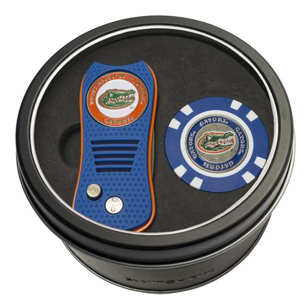 Florida Gators Golf Tin Set - Switchblade, Golf Chip   