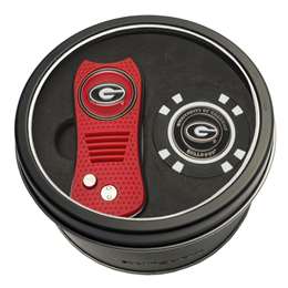 Georgia Bulldogs Golf Tin Set - Switchblade, Golf Chip   