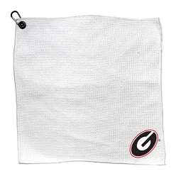 Georgia Bulldogs Microfiber Towel - 15" x 15" (White) 