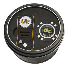 Georgia Tech Yellow Jackets Golf Tin Set - Switchblade, Golf Chip   