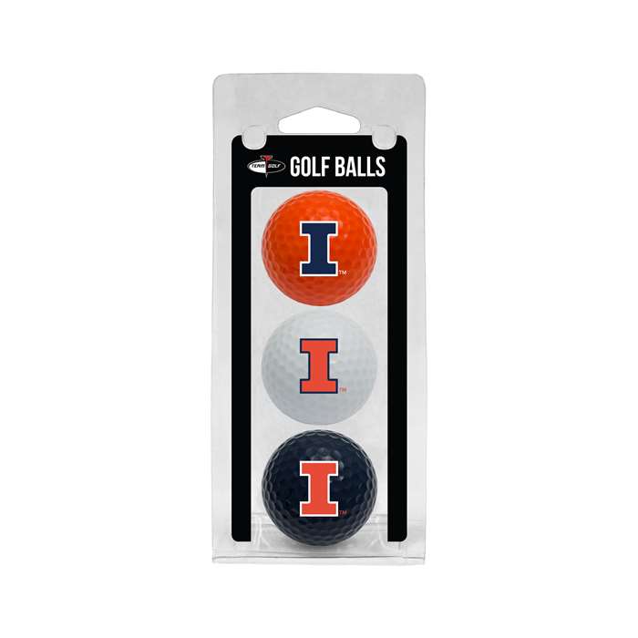 Illinois Fighting Illini Golf 3 Ball Pack 21305