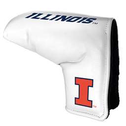 Illinois Fighting Illini Tour Blade Putter Cover (White) - Printed