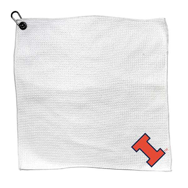 Illinois Fighting Illini Microfiber Towel - 15" x 15" (White) 