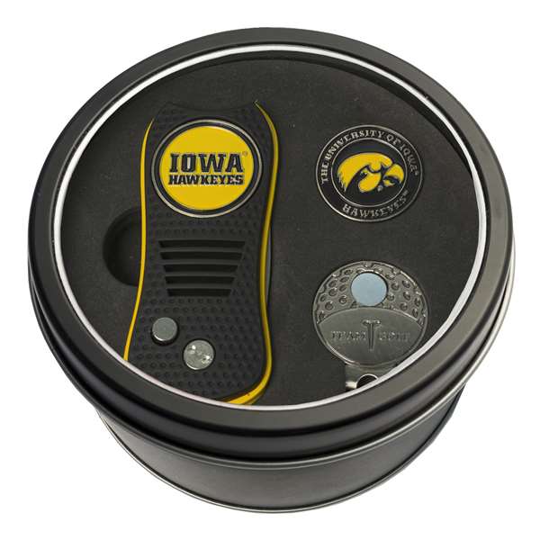 Iowa Hawkeyes Golf Tin Set - Switchblade, Cap Clip, Marker 21557   