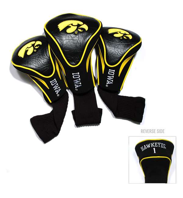 Iowa Hawkeyes Golf 3 Pack Contour Headcover 21594   