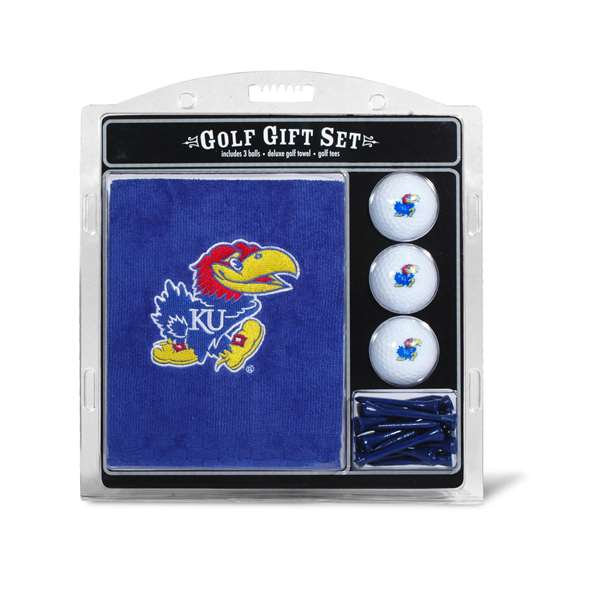 Kansas Jayhawks Golf Embroidered Towel Gift Set 21720   