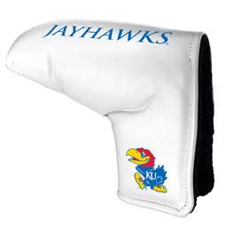 Kansas Jayhawks Tour Blade Putter Cover (White) - Printed 