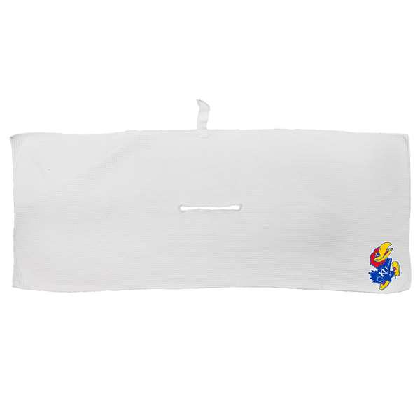 Kansas Jayhawks Microfiber Towel - 16" x 40" (White) 