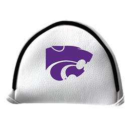 Kansas State Wildcats Putter Cover - Mallet (White) - Printed Purple