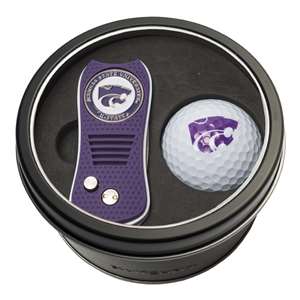 Kansas State University Wildcats Golf Tin Set - Switchblade, Golf Ball   