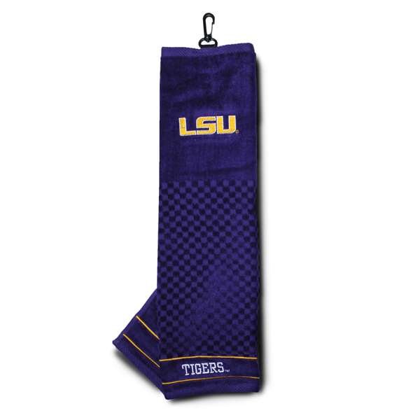 LSU Louisiana State University Tigers Golf Embroidered Towel 22010   