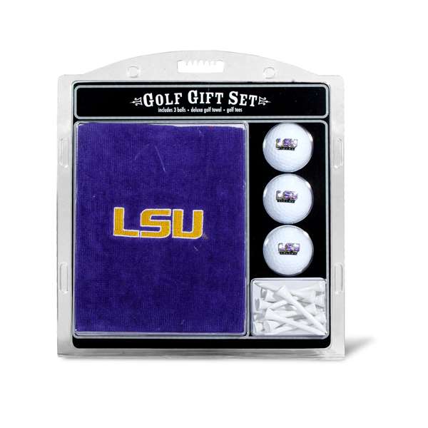LSU Louisiana State University Tigers Golf Embroidered Towel Gift Set 22020   