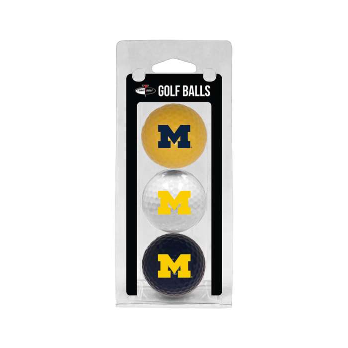 Michigan Wolverines Golf 3 Ball Pack 22205
