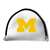 Michigan Wolverines Putter Cover - Mallet (White) - Printed Navy