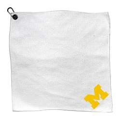 Michigan Wolverines Microfiber Towel - 15" x 15" (White) 
