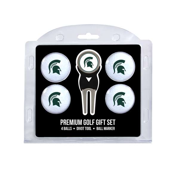 Michigan State University Spartans Golf 4 Ball Gift Set 22306