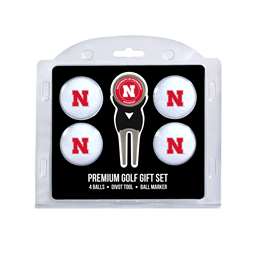 Nebraska Corn Huskers Golf 4 Ball Gift Set 22406   