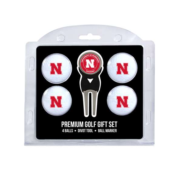 Nebraska Corn Huskers Golf 4 Ball Gift Set 22406   