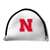 Nebraska Corn Huskers Putter Cover - Mallet (White) - Printed Red