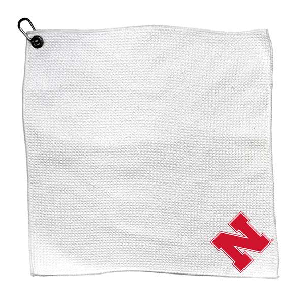 Nebraska Corn Huskers Microfiber Towel - 15" x 15" (White) 