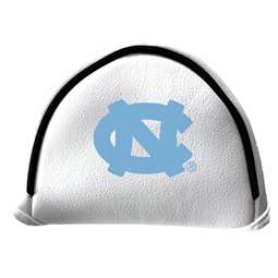 North Carolina Tar Heels Putter Cover - Mallet (White) - Printed Navy