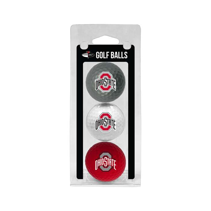 Ohio State University Buckeyes Golf 3 Ball Pack 22805   