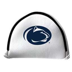 Penn State Nittany Lions Putter Cover - Mallet (White) - Printed Navy