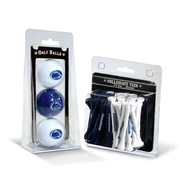 Penn State Nittany Lions  3 Golf Balls And 50 Golf Tees