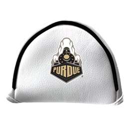 Purdue Boilermakers Putter Cover - Mallet (White) - Printed Black