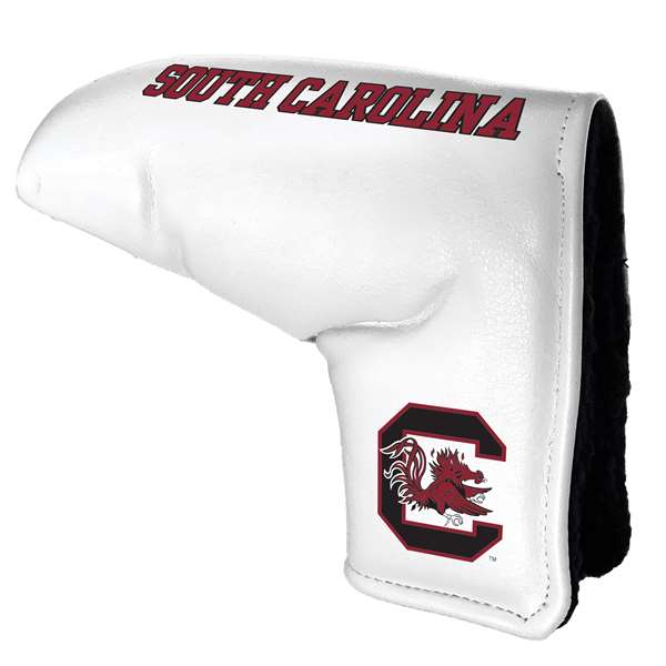 South Carolina Game Cocks Tour Blade Putter Cover (White) - Printed