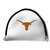 Texas Longhorns Putter Cover - Mallet (White) - Printed Black