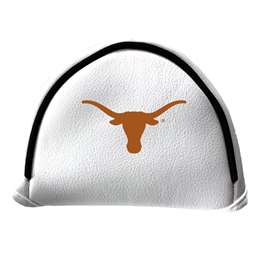 Texas Longhorns Putter Cover - Mallet (White) - Printed Black