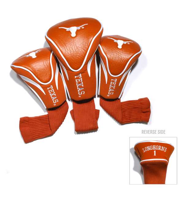 Texas Longhorns Golf 3 Pack Contour Headcover 23394   