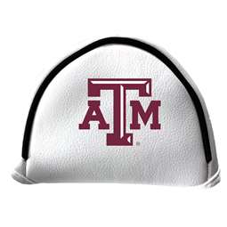 Texas A&M Putter Cover - Mallet (White) - Printed Maroon