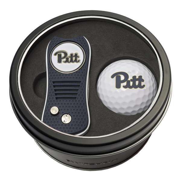 Pittsburgh Panthers Golf Tin Set - Switchblade, Golf Ball   