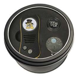 Wake Forest University Demon Deacons Golf Tin Set - Switchblade, Cap Clip, Marker 23857   