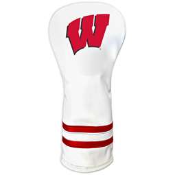 Wisconsin Badgers Vintage Fairway Headcover (White) - Printed 