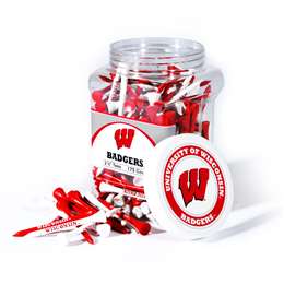 Wisconsin Badgers Golf 175 Tee Jar 23951   