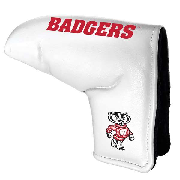 Wisconsin Badgers Tour Blade Putter Cover (White) - Printed 