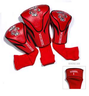 Wisconsin Badgers Golf 3 Pack Contour Headcover 23994   