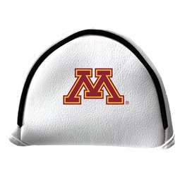 Minnesota Golden Gophers Putter Cover - Mallet (White) - Printed Maroon