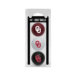 Oklahoma Sooners Golf 3 Ball Pack 24405   