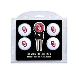 Oklahoma Sooners Golf 4 Ball Gift Set 24406   